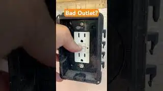 Outlet had buzzing sound. Outlet did trip. #homeinspection #electrician #diy #gfci