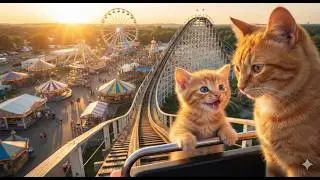 Kitten vs. Rollercoaster (Mama Cat Reacts!)
