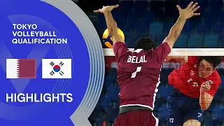 Qatar vs. Korea - Highlights | AVC Men's Tokyo Volleyball Qualification 2020