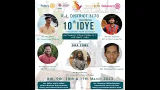 Inter District Youth Exchange | IDYE | RID 3170 | Incoming | RID 3150 | Goa Zone | Rotaract | Rotary