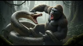 King Kong vs Anaconda – Ultimate Jungle Fight Scene: Witness the Epic Clash! | Kong movie