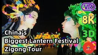 【360&deg; VR】China Zigong International Dinosaur Lantern Festival-The Most Mind-Blowing Lantern Festival