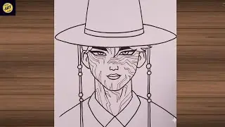 How to Draw jinu from K Pop Demon Hunters | Easy Pencil drawing Tutorial