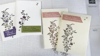 Dainty Delight Stamp Set.Stampin Up! Four Clean & Simple Cards - For Coffee & Cards (not live!)