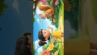 #cartoon #disney #kids#kids cartoon #squirrel #little girl#village #cartton #funnycarton #animation