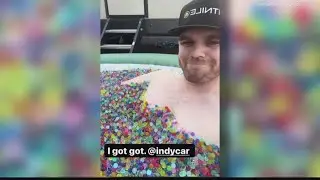 Drivers prank Conor Daly's hot tub