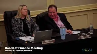 Board of Finance Meeting - Janaury 20, 2026