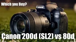 Canon 200d (SL2) vs 80d | Why you Should Buy 200d over 80d