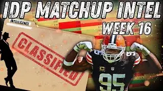IDP Fantasy Football: Информация о матчах 16-й недели!