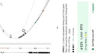 Crocodile fishing rod pocket friendly medium action fishing rod