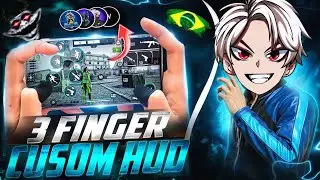 BEST 3 FINGER CUSTOM HUD 🤯 CODE🌪️⚙️ 3 FINGER FREESTYLE CUSTOM HUD IN FREE FIRE | TOP 3 BEST HUD