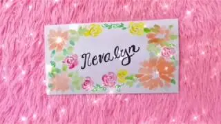 How to paint loose watercolor flowers | How to write in Calligraphy | Nevalyn