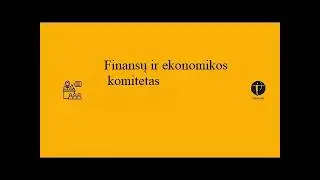 Finansų ir ekonomikos komiteto posėdis 2026-01-26