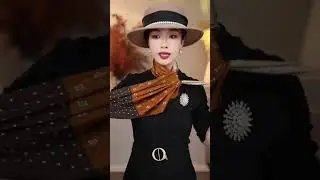 Стильные способы завязать шелковый шарф #мода