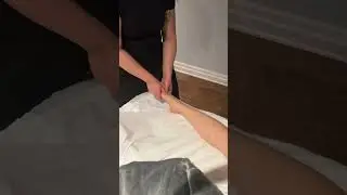 How to lymphatic drainage massage a leg for my patient🦵#shorts