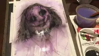 Sealing a Drawing with Airbrush part 2