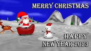 Jurassic Christmas Happy NewYear2023 Clay Animation Cute Dino SantaClaus Dinosaurs Story