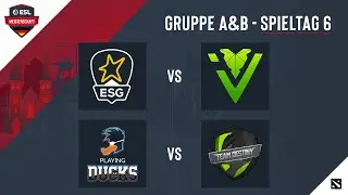 ESG vs IVY & Playing Ducks vs Destiny | ESL Meisterschaft  - Gruppe A