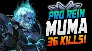 PRO Reinhardt GAMEPLAY - MUMA! 4376 SR! [ OVERWATCH SEASON 17 TOP 500 ]