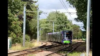 Journey on Croydon Tramlink Variobahn (2554) to Phipps Bridge