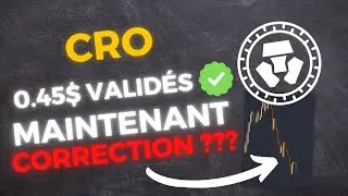 🚨 CRYPTO.COM (CRO) 0.45$ VALID&Eacute;S ✅ MAINTENANT : CORRECTION ??? ANALYSE CRYPTO CRO - ANALYSE CRO FR