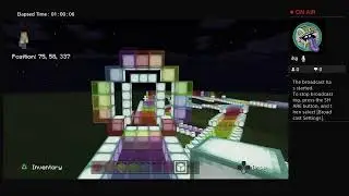 Rainbow horse race #Minecraft