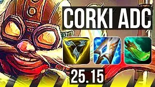 CORKI & Rell vs CAITLYN & Braum (ADC) | 69% winrate | KR Challenger | 25.15