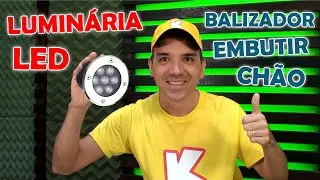 Instalando Lumin&aacute;ria Ch&atilde;o Jardim Balizador LED! Luz de LED Compensa? Troquei tudo pra LED!
