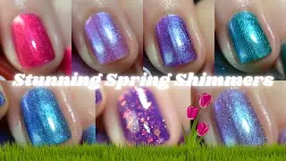 Весенние мерцающие лаки для ногтей | Обзор и образцы лака Paint It Pretty