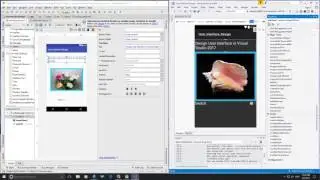 User Interface Design in Android Studio vs Visual Studio 2017. (Side by Side)