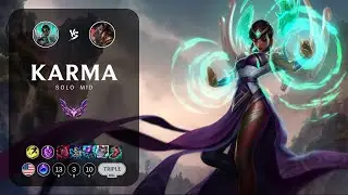 Karma Mid vs Twisted Fate - NA Master Patch 14.7