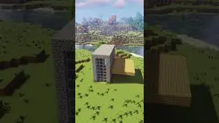 Minecraft large wooden survival house #shorts
