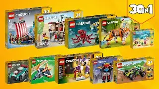 ALL LEGO&reg; Creator 3in1 2022 [30in1](4142 pcs) Step-by-Step Building Instructions | Top Brick Builder