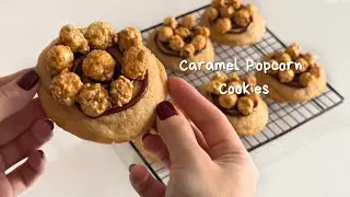Ultimate Caramel Popcorn Cookies 🍿 Easy to Make