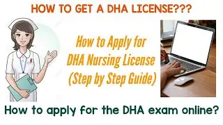 How to Apply for DHA License Exam || DHA Exam Application || Processing and Registration