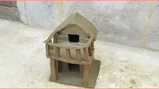 How to make mini house with clay. मिट्टी से छोटा सा घर कैसे बनाएं।