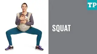 Squat and hip rotation | Baby carrier workout