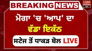 BREAKING | Moga 'ਚ 'AAP' ਦਾ ਵੱਡਾ ਇਕੱਠ, Stage ਤੋਂ ਧਾਕੜ ਬੋਲ CM Bhagwant Mann | AAP Punjab Government