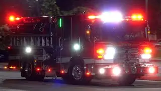 Dover Fire Department Engine 1 & Ladder 1 Responding
