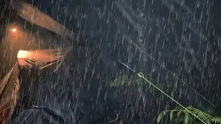Fall into sleep in a tent on rainy night | Heavy rain on tent | Rain sounds for sleep 1 Hour | ASMR