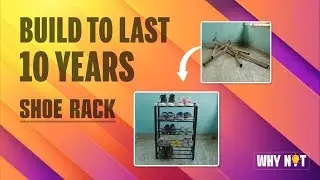 Make your own SHOE👟👠 RACK | 10 years guarantee💯 #diy  #handcraft #whynot