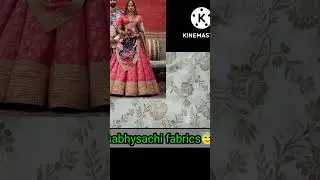 Beautiful dyable fabric👈!! सभ्यसंचि style#trending #sabyasachi #trending #trend #fabric #viralvideo