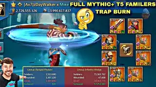 Lords Mobile - Full Mythic T5 Familers Trap Burn By zDayWalker insane hits 🔥🔥🔥
