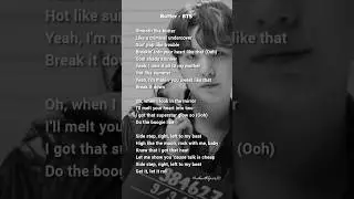 K-pop All time Best Songs 🩵 BTS - Butter lyrics 🩵 #bts #kpoplyrics #btslyrics #lyrics #lyricvideo
