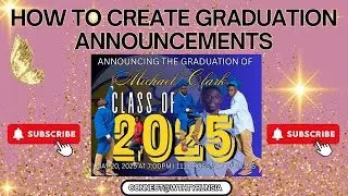 HOW TO CREATE A GRADUATION ANNOUNCEMENT IN CANVA | CANVA HACK!