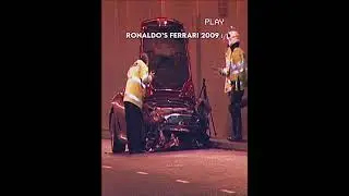 Ronaldo&rsquo;s Car Accident&hellip;💔 #ronaldo #cr7 #ferrari
