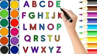 Learn and color ABC with Happy brain kids learning | Learn alphabet