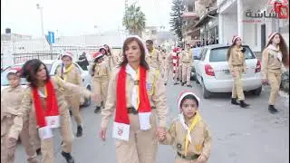 مسيره عيد الميلاد المجيد في قريه الرينه 2017