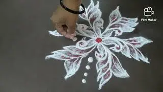 Easy flying birds Rangoli in 5/3 Dots 🐦🐦🍁🍁🍁#advicreations #exclusivepatterns #innovativerangoli
