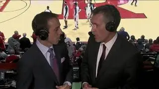 Patrick Hobbs Halftime Interview Talking Rutgers
